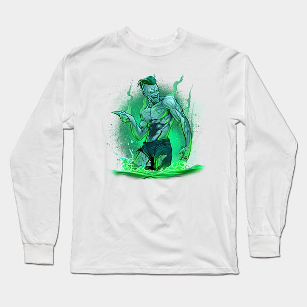 Caustic Evil Long Sleeve T-Shirt by JackComicArt